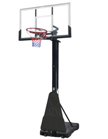 Impianto basketball a colonna professional,  trasportabile , altezza canestro regolabile - cm 130x80x20