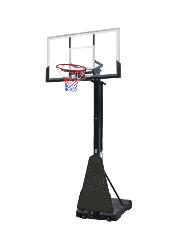 Impianto basketball a colonna professional, trasportabile , altezza canestro  regolabile - cm 130x80x20 