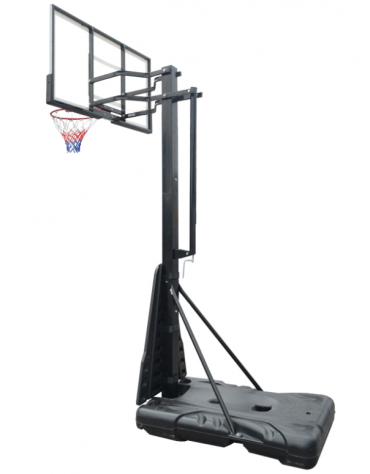 Impianto basketball a colonna professional,  trasportabile , altezza canestro regolabile - cm 130x80x20