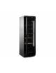 Vetrina verticale ventilata +5 / +20 °C per vino cm 59,5x64x184h - Colore nero - VETRO CURVO