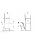 Lavastoviglie a capot - Capacita' N° 720 Piatti - 2 cicli di lavaggio - Diametro max piatto cm 40