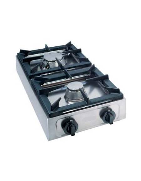 Fornellone a gas professionale verticale 2 fuochi Kw. 8+8 - cm 35x66x17h