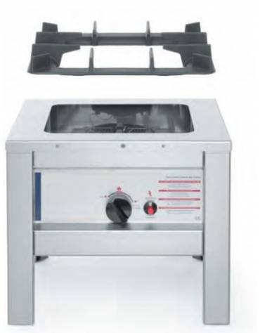 Fornello a gas per wok professionale con bruciatore da 12 kw