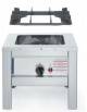 Fornello a gas professionale a sgabello 1 fuoco con bruciatore da 6,7 kw - cm 42,5x42,5x40h