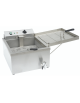 Friggitrice elettrica da banco per pasticceria Litri 11 - Dimensioni cestello cm 37,9x35,5 - Dimensioni esterne cm 54x46x35,5h