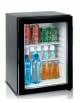 Minibar frigobar ad assorbimento con porta in vetro da litri 30 e luce interna a led cm 40,2x41,2x50h