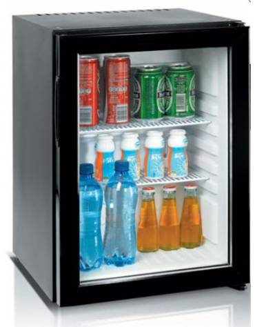 Vetrina bibite 24 Lt - refrigerazione ad assorbimento con NH3 - mm 402x410x500h