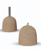 Dissuasore traffico in cemento a panettone diametro cm 40 altezza cm 45 - Peso Kg 90 - Colore grigio effetto pietra