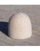 DISSUASORE VERTICALE BASSO IN CEMENTO DA KG 200 - COLORE BIANCO PIETRA - CM 52X52X52H