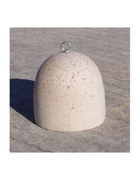 DISSUASORE VERTICALE BASSO IN CEMENTO DA KG 200 - COLORE BIANCO PIETRA - CM 52X52X52H
