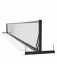 Impianto tennis in acciaio sezione quadra mm 80x80, spostabile su ruote - Zavorra esclusa