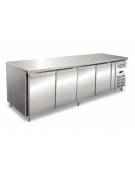 Tavolo refrigerato congelatore con alzatina cm. 136x70x85h
