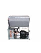 Tavolo refrigerato congelatore negativo 4 porte, in acciaio inox, refrigerazione ventilata -18°/-22° C - 225x70x85h