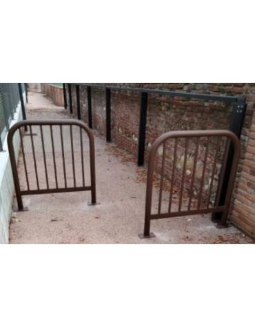 Barriera L.100 cm da tassellare, realizzata in acciaio zincato e verniciato - cm 112x106h