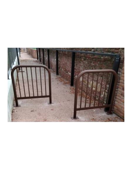 Barriera L.100 cm da tassellare, realizzata in acciaio zincato e verniciato - cm 112x106h