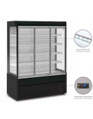 Espositore murale refrigerato ventilato - 3 ripiani - temp. +2° C/+ 8° C - mm L x P x H: 1300 x 780 x 2020