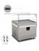 Isola panoramica refrigerata ventilata - 85 Lt. - temp. +2° +4°C - mm 769 x 669 x 964h