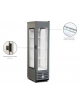 Vetrina verticale per bibite - Colore grigio - capacità 252 Lt. - +2°+10°C - mm 442 x 699 x 1848h