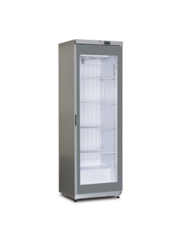 Espositore murale refrigerato ventilato - 2 ripiani - temp. +4° C/+ 10° C - mm L x P x H: 600 x 715 x 900