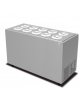 Banco gelati 10 pozzetti - capacità 10 carapine (+8 riserva) - temperatura - 5°- 20°C - mm 1520 x 679 x 961h
