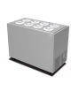 Banco gelati 8 pozzetti - capacità 8 carapine (+6 riserva) - temperatura - 5°- 20°C - mm 1270 x 679 x 961h
