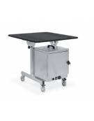 Cassetta termica con struttura in lamiera di acciaio inox - maniglia in PVC - cm 45x46x51h