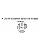 Produttore fabbricatore di ghiaccio a cubetti cavi 32Kg/24h