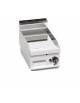 Fry top elettrico singolo da banco - Piastra Liscia in Compound con rivestimento in acciaio inox AISI 316 - cm 40x71,4x29h