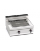 Griglia elettrica da banco doppia trifase - potenza 8,16 kw - cm 80x71,4x29h