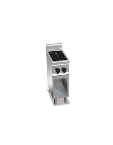 Cucina ad infrarosso su vano a giorno - piano cottura in vetroceramica - 2 zone da 1,8 kw - cm 40x60x90h