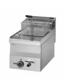 Friggitrice elettrica da banco 1 vasca da 10 lt. - potenza 7,5 Kw MONOFASE- cm 30x60x28h