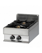 Cucina a gas professionale da banco 1 fuochi  da 7,5 kW - con bruciatore pilota - cm 40x65x85h