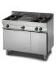 Cucina a gas 4 fuochi + tuttapiastra, con forno a gas e armadio neutro - potenza totale 27,2 Kw - cm 110x65x85h