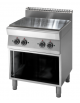 Tuttapiastra elettrico su vano aperto - zone cottura in ghisa 4x2,5 kw - cm 80x70x85h