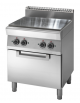 Tuttapiastra elettrico con forno elettrico - zone cottura in ghisa 4x2,5 kw - cm 80x70x85h