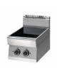 Cucina a induzione da banco - zone di cottura 2x3,5 Kw - per pentole fondo liscio - cm 40x70x28h