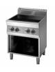 Cucina a induzione su vano aperto - zone di cottura 4x3,5 Kw - per pentole fondo liscio - cm 80x70x85h