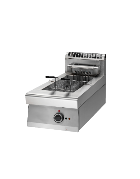 Friggitrice elettrica da banco POTENZIATA 9 Kw - 1 vasca capacità 10 lt. cm 40x70x28h Friggitrice elettrica da banco POTENZIATA 9 Kw - 1 vasca capacità 10 lt. cm 40x70x28h