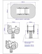 Gioco a molla Jeep, con molla Ø mm 200x400h