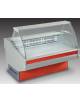 Bancone vendita esposizione per salumi e formaggi refrigerato semi-ventilato +3° +5°C con vetri curvi-Dimensioni cm 298x114x130h