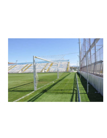 Coppia ribaltine in alluminio applicabili su porte da calcio 7.32x2.44 m. con palo in alluminio sez. 120x100 mm.