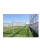 Coppia ribaltine in alluminio applicabili su porte da calcio mt 7.32x2.44 palo alluminio sez. mm 120x100