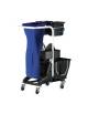 Carrello pulizie multiuso in polipropilene con due secchi da Lt 18 + 12 con strizzatore e 2 secchi da Lt 6 cadauno