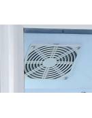 Vetrina espositore bevande slim con opalina pubblicitaria - colore bianco - refrigerazione statica +1°/+10°C cm 36x42,2x188h