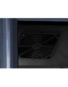 Vetrina bevande refrigerata nera stretta piccola slim Lt. 105 con cassetto luminoso colore nero - Temperatura +1°/+9°C cm 36x42x