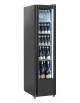 Frigorifero vetrina bibite stretta slim colore nero - 300 Lt - Temperatura +1° +9°C - cm 44x70,8x184h