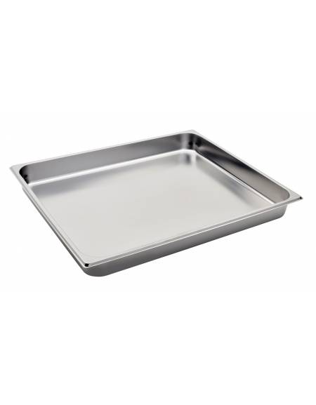 BACINELLA INOX GASTRONORM AISI 304 GN 2/1 mm 650x530xh65 lt. 18.8 BACINELLA INOX GASTRONORM AISI 304 GN 2/1 mm 650x530xh65 lt. 18.8