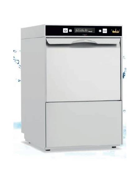 Lavabicchieri cesto quadro cm 40x40 - doppio dosatore di detergente - altezza massima del bicchiere cm 24,5 - cm 47x55,5x66h