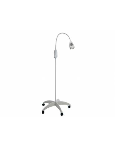 Lampada medicale monoled a led su carrello a 5 rotelle,  16 W - drata lampadine: 30.000 ore