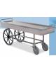 Barella carrello portasalme inox per tragitti esterni - cn 206x61x81h